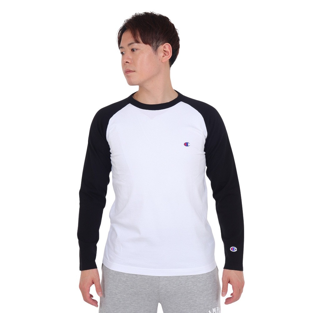 チャンピオン-ヘリテイジ（CHAMPION-HERITAGE）（メンズ）長袖Tシャツ メンズ ロングスリーブラグランTシャツ 23FW C3-Y429 090