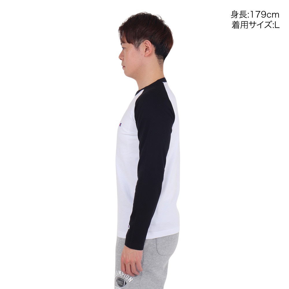 チャンピオン-ヘリテイジ（CHAMPION-HERITAGE）（メンズ）長袖Tシャツ メンズ ロングスリーブラグランTシャツ 23FW C3-Y429 090