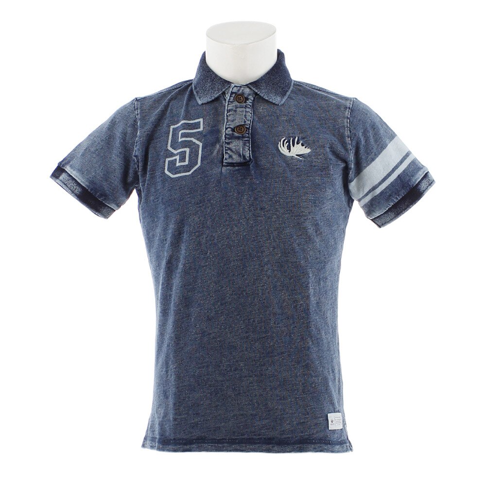  INDIGO SLUB 半袖 ポロシャツ 863EK9FQ9390LBLU オンライン価格