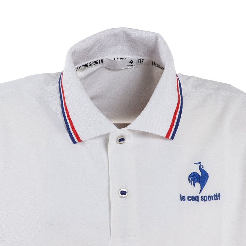 ルコックスポルティフ（lecoqsportif）（メンズ）サンスクリーンヘランカポロシャツ QMMTJA40 WHT