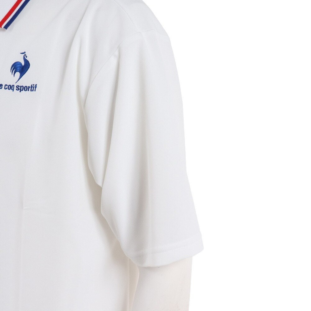 ルコックスポルティフ（lecoqsportif）（メンズ）サンスクリーンヘランカポロシャツ QMMTJA40 WHT