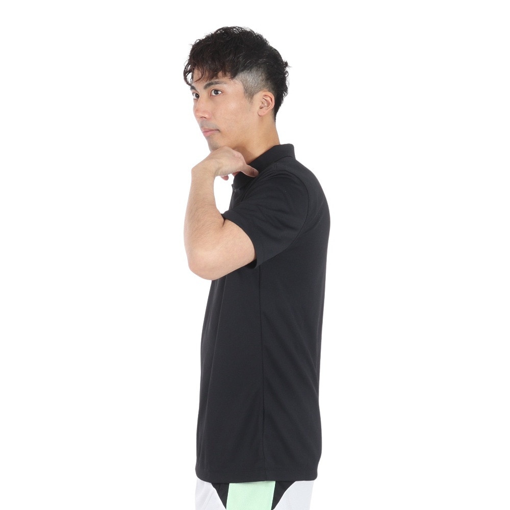 ナイキ（NIKE）（メンズ）ポロシャツ 半袖 速乾 ブラック 黒 ナイキコート ドライフィット テニスポロシャツ DH0858-010