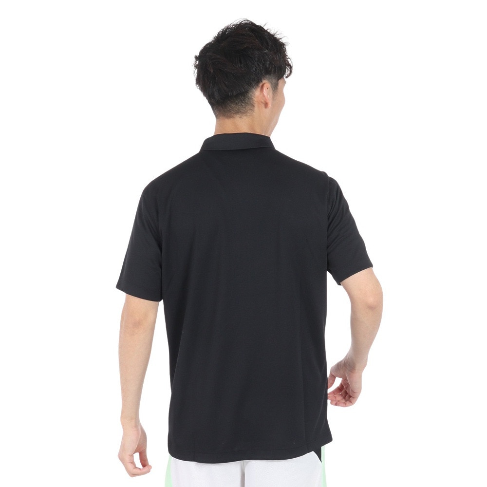 ナイキ（NIKE）（メンズ）ポロシャツ 半袖 速乾 ブラック 黒 ナイキコート ドライフィット テニスポロシャツ DH0858-010