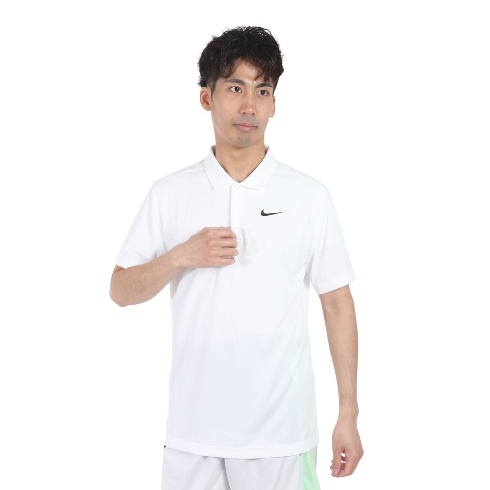 ナイキ（NIKE）（メンズ）ナイキコート ドライフィット テニスポロシャツ DH0858-100