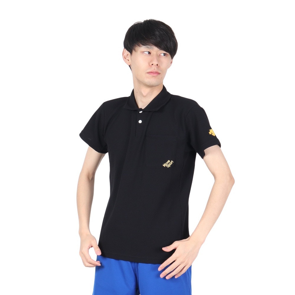 デサント（DESCENTE）（メンズ）SUNSCREEN ポロシャツ DX-C1663 BKGD★★★