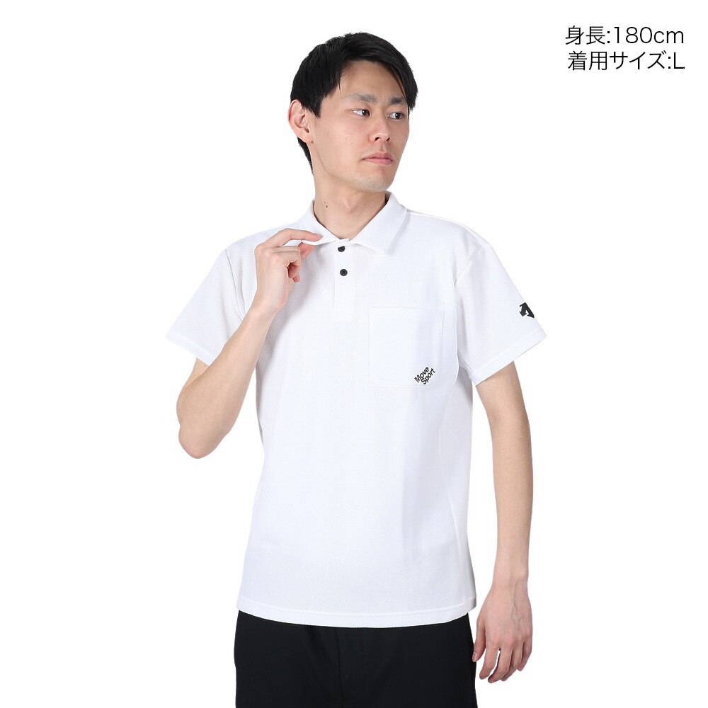 デサント（DESCENTE）（メンズ）SUNSCREEN ポロシャツ DX-C1663 WHBK★★★