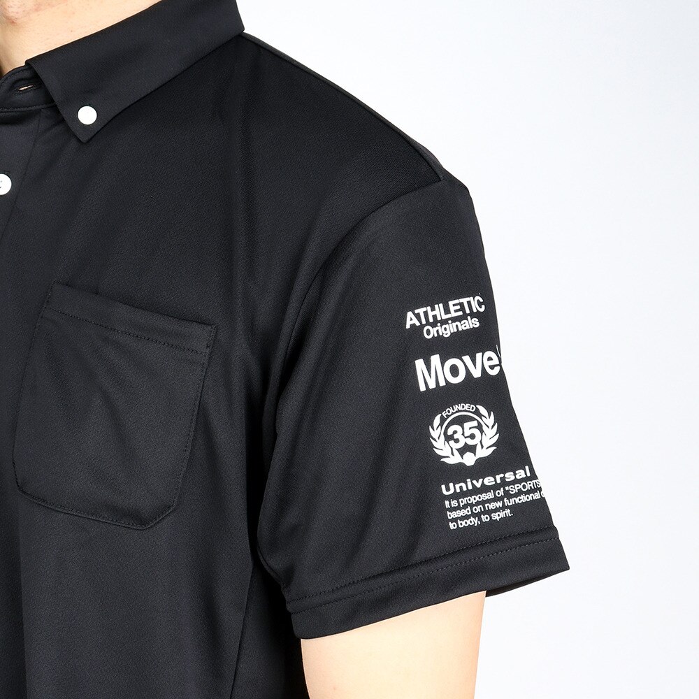 デサント（DESCENTE）（メンズ）半袖ポロシャツ メンズ 接触冷感 ドライ 速乾 ドライプラス DX-C1712XB BK★★★