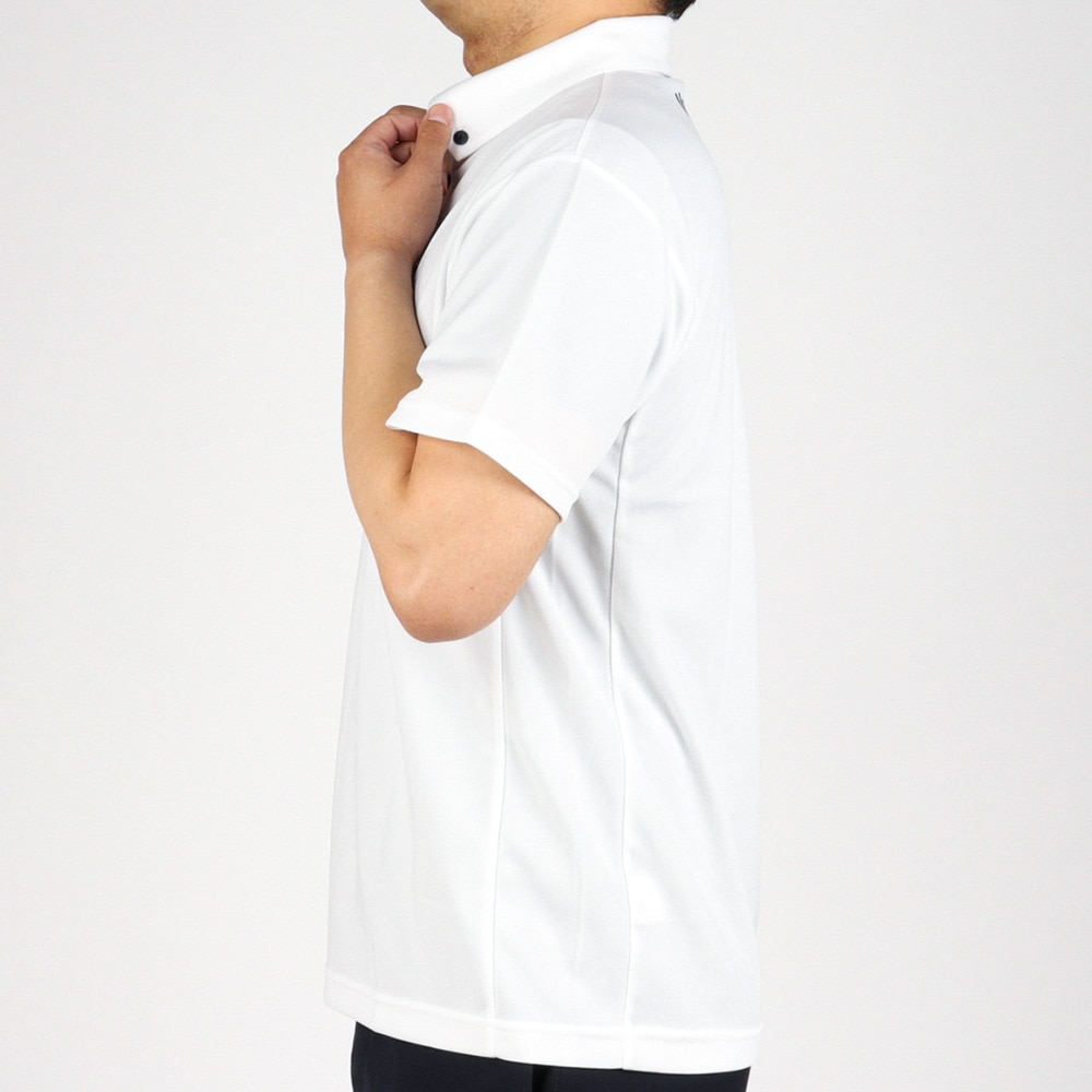 デサント（DESCENTE）（メンズ）半袖ポロシャツ メンズ 白 接触冷感 ドライ 速乾 ドライプラス DX-C1713XB WH