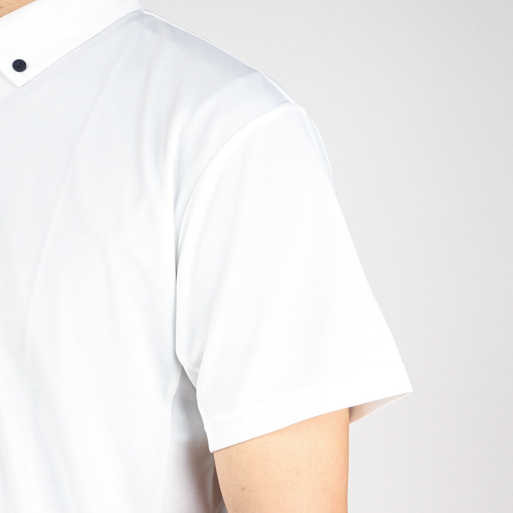 デサント（DESCENTE）（メンズ）半袖ポロシャツ メンズ 白 接触冷感 ドライ 速乾 ドライプラス DX-C1713XB WH