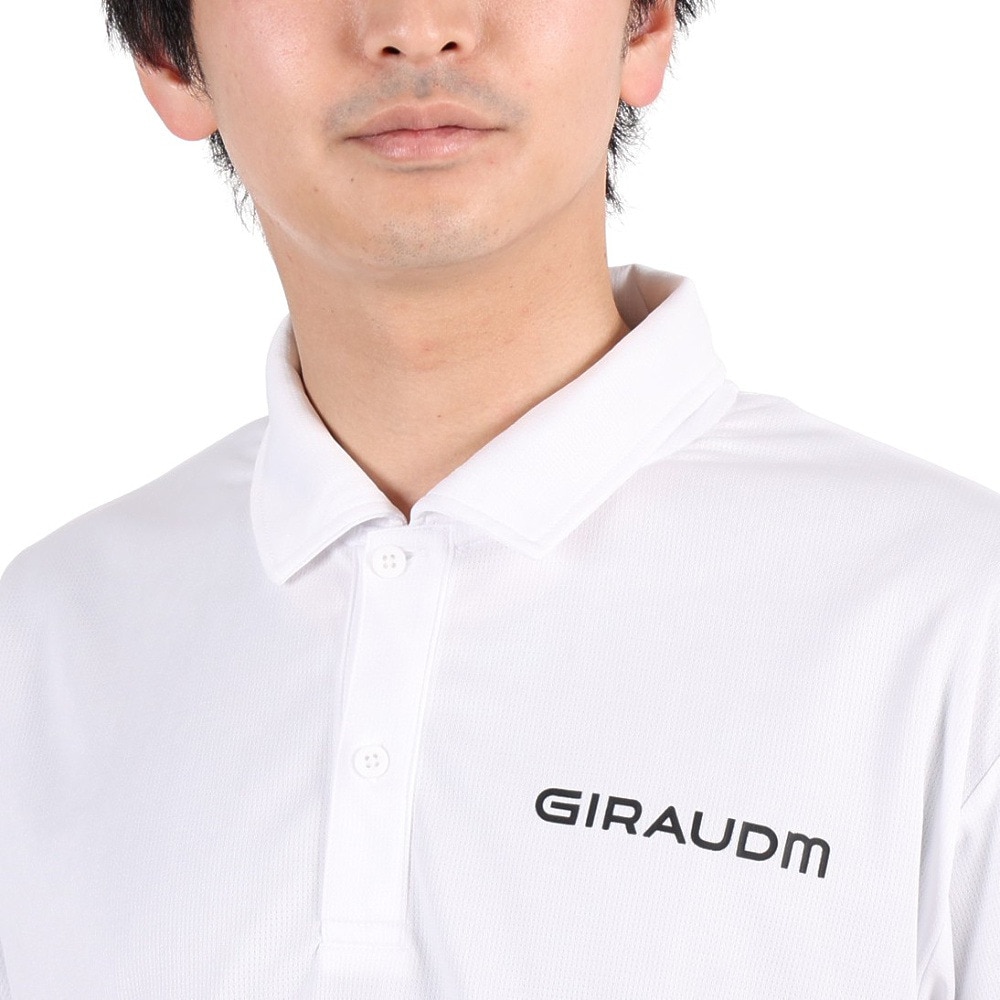 ジローム（GIRAUDM）（メンズ）ポロシャツ メンズ ドライプラス メッシュ CT3S0025-TR863-GRSD WHT