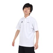 デサント（DESCENTE）（メンズ）SUNSCREEN 鬼鹿の子 カラーロゴポロシャツ DMMVJA70 WH
