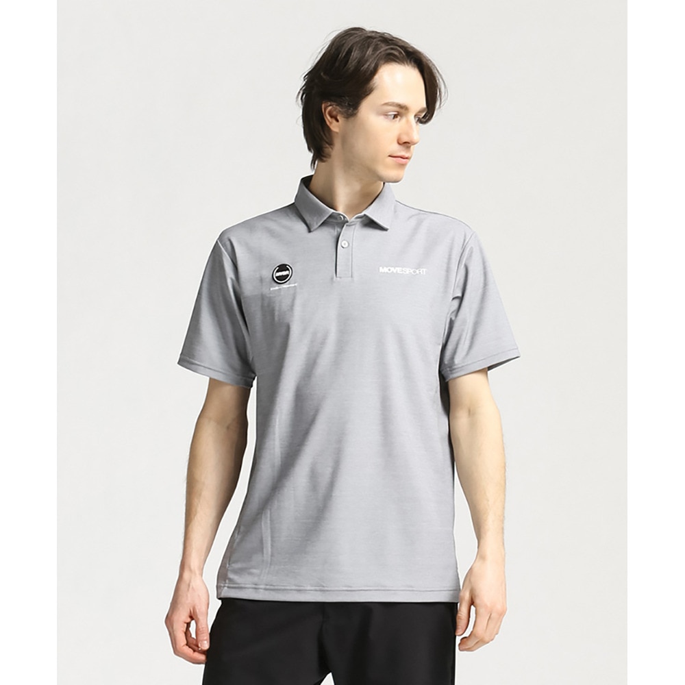 デサント（DESCENTE）（メンズ）半袖ポロシャツ メンズ SUNSCREEN ミニ鹿の子 バックロゴ DMMVJA72 GYM  スポーツ用品はスーパースポーツゼビオ