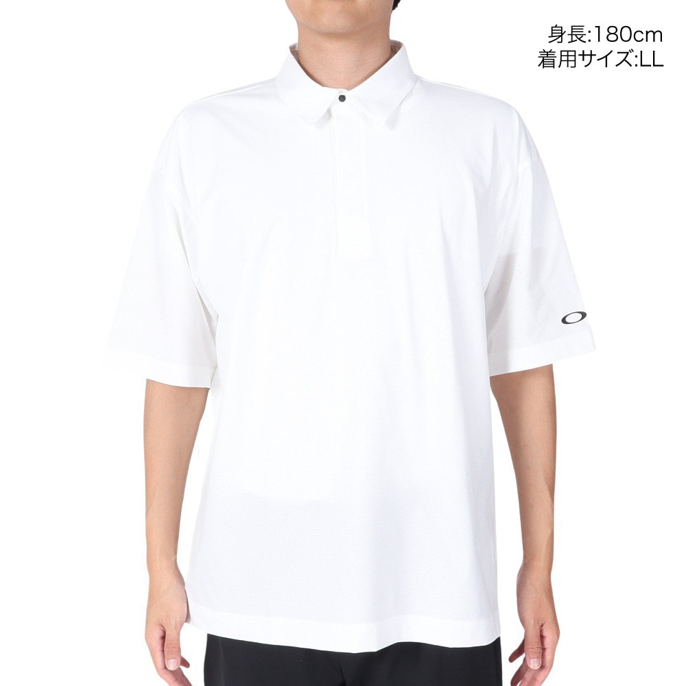 オークリー（OAKLEY）（メンズ）半袖ポロシャツ メンズ 吸汗速乾 ESSEN TECHKNIT FOA405347-100