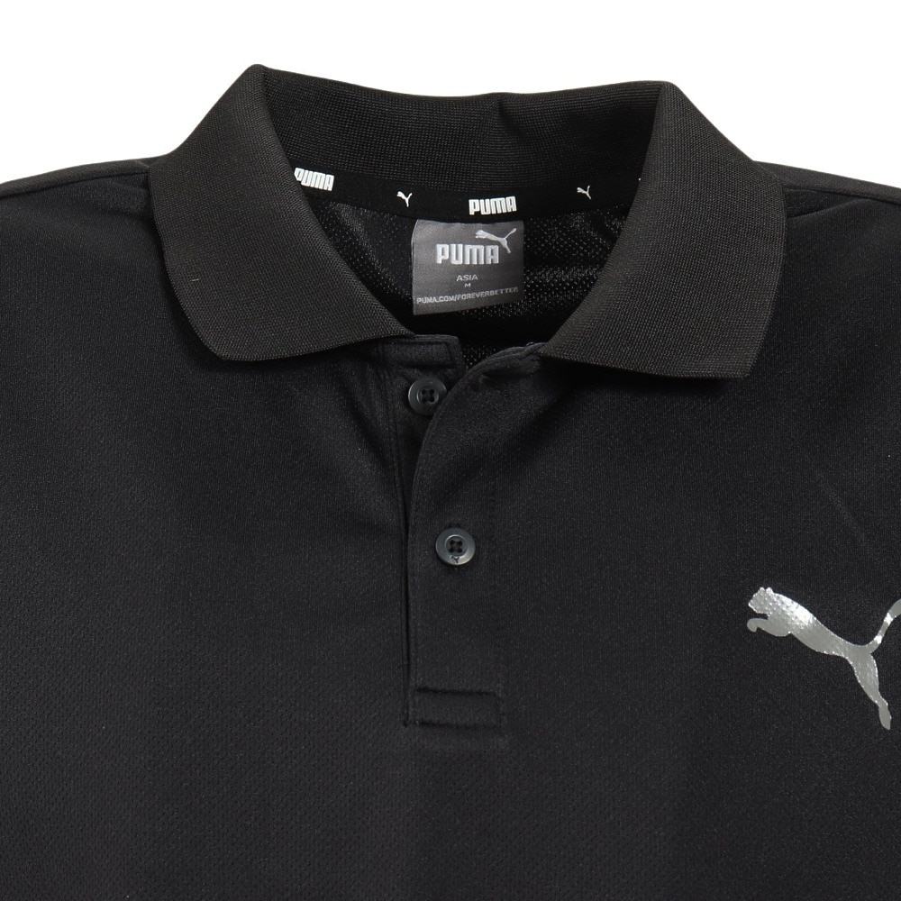 プーマ（PUMA）（メンズ）接触冷感 半袖ポロシャツ メンズ ドライプラスクール  523778 01 BLK　ひんやり