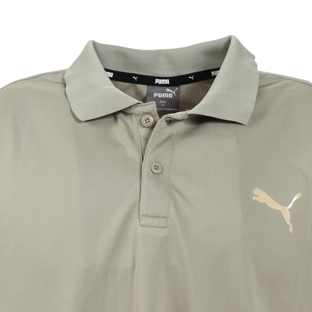 プーマ（PUMA）（メンズ）半袖ポロシャツ メンズ DRY PLUS COOL  523778 90 KHK