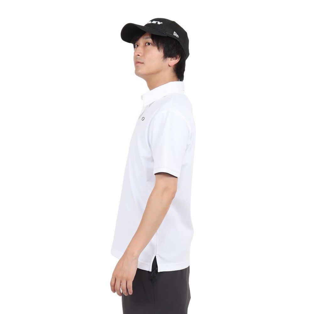 オークリー（OAKLEY）（メンズ）半袖ポロシャツ メンズ 白 吸汗速乾 OPERATIVE FOA405349-100
