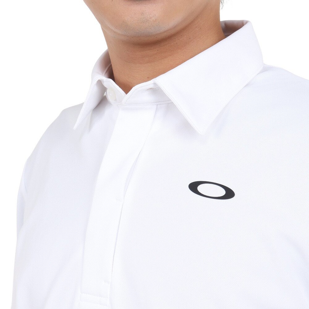 オークリー（OAKLEY）（メンズ）半袖ポロシャツ メンズ 白 吸汗速乾 OPERATIVE FOA405349-100