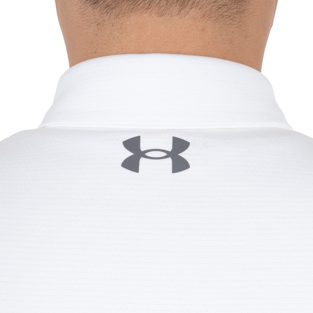 アンダーアーマー（UNDER ARMOUR）（メンズ）ゴルフウェア ドライ 半袖ポロシャツ メンズ テックポロシャツ 1290140 WHT/GPH/GPH GO