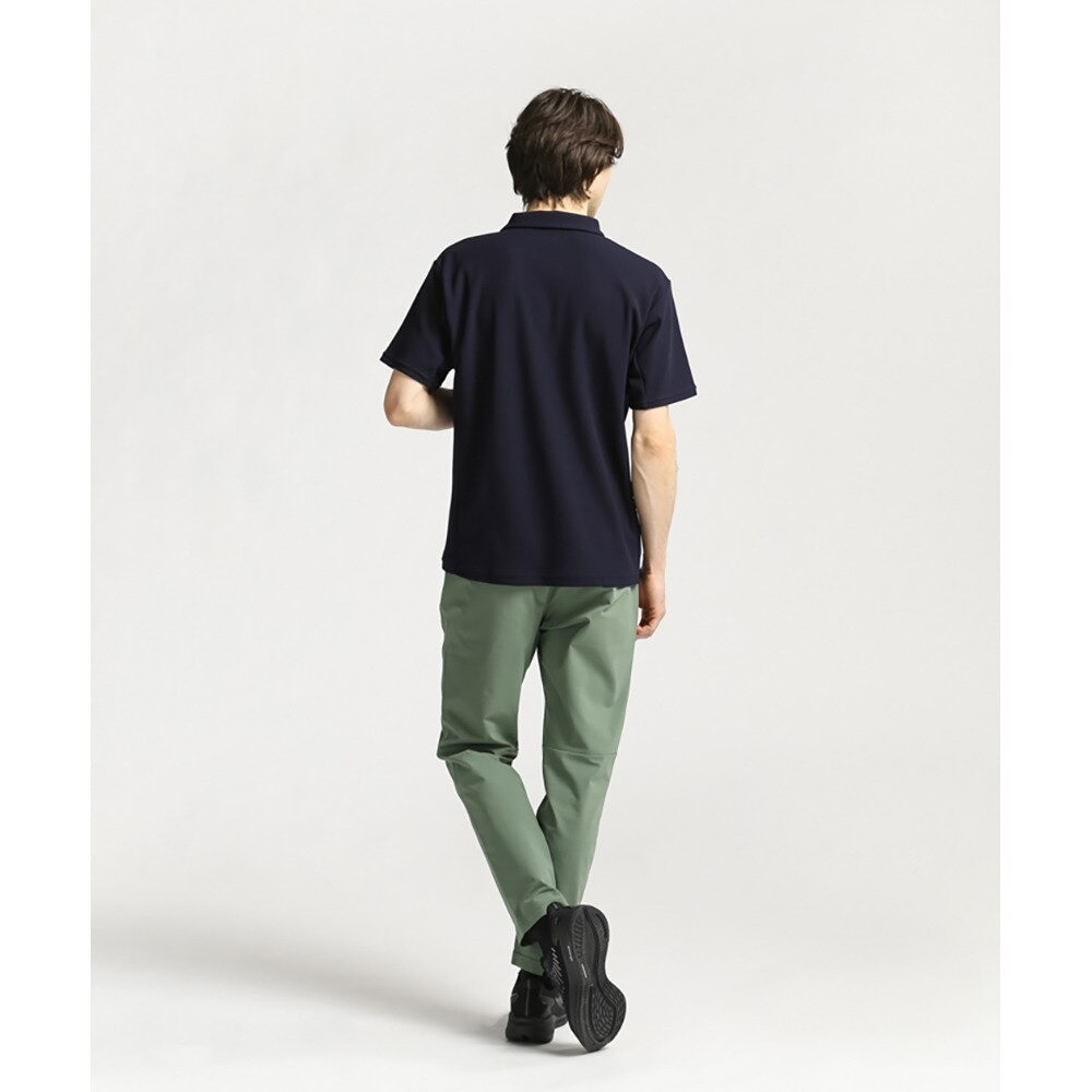 デサント（DESCENTE）（メンズ）SUNSCREEN 鬼鹿の子 カラーロゴ 半袖ポロシャツ DMMVJA70 NV