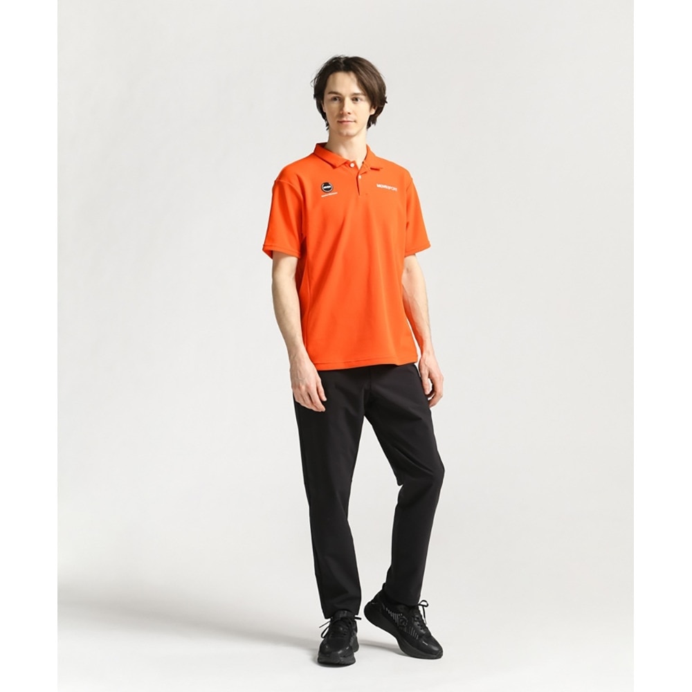 デサント（DESCENTE）（メンズ）SUNSCREEN 鬼鹿の子 カラーロゴ 半袖ポロシャツ DMMVJA70 OR