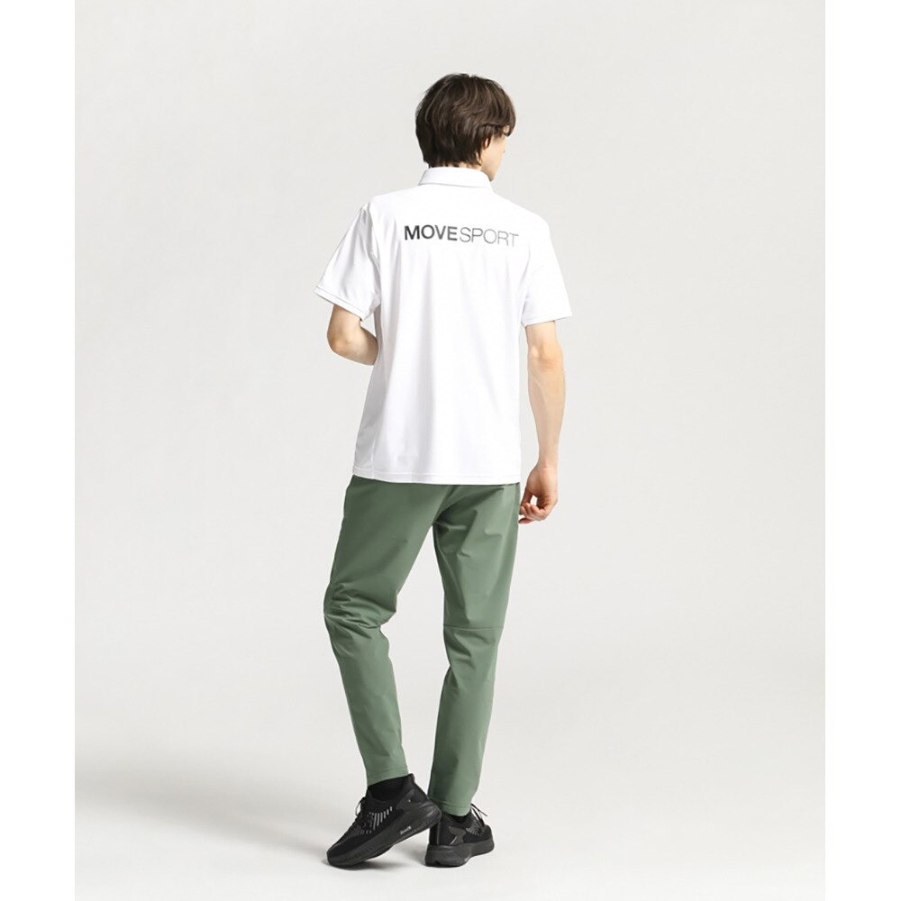 デサント（DESCENTE）（メンズ）半袖ポロシャツ メンズ SUNSCREEN ミニ鹿の子 バックロゴ DMMVJA72 WH