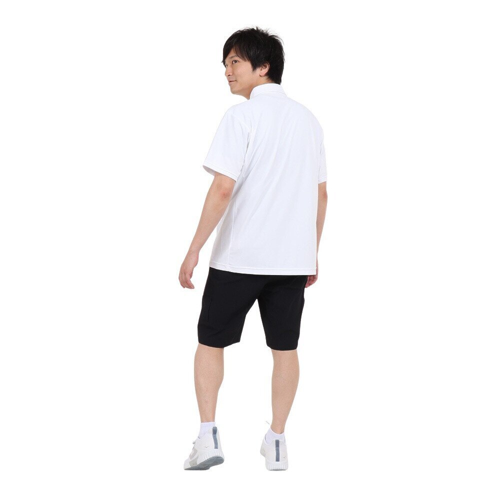 デサント（DESCENTE）（メンズ）半袖ポロシャツ メンズ SUNSCREEN ミニ鹿の子 DMMVJA74 WH