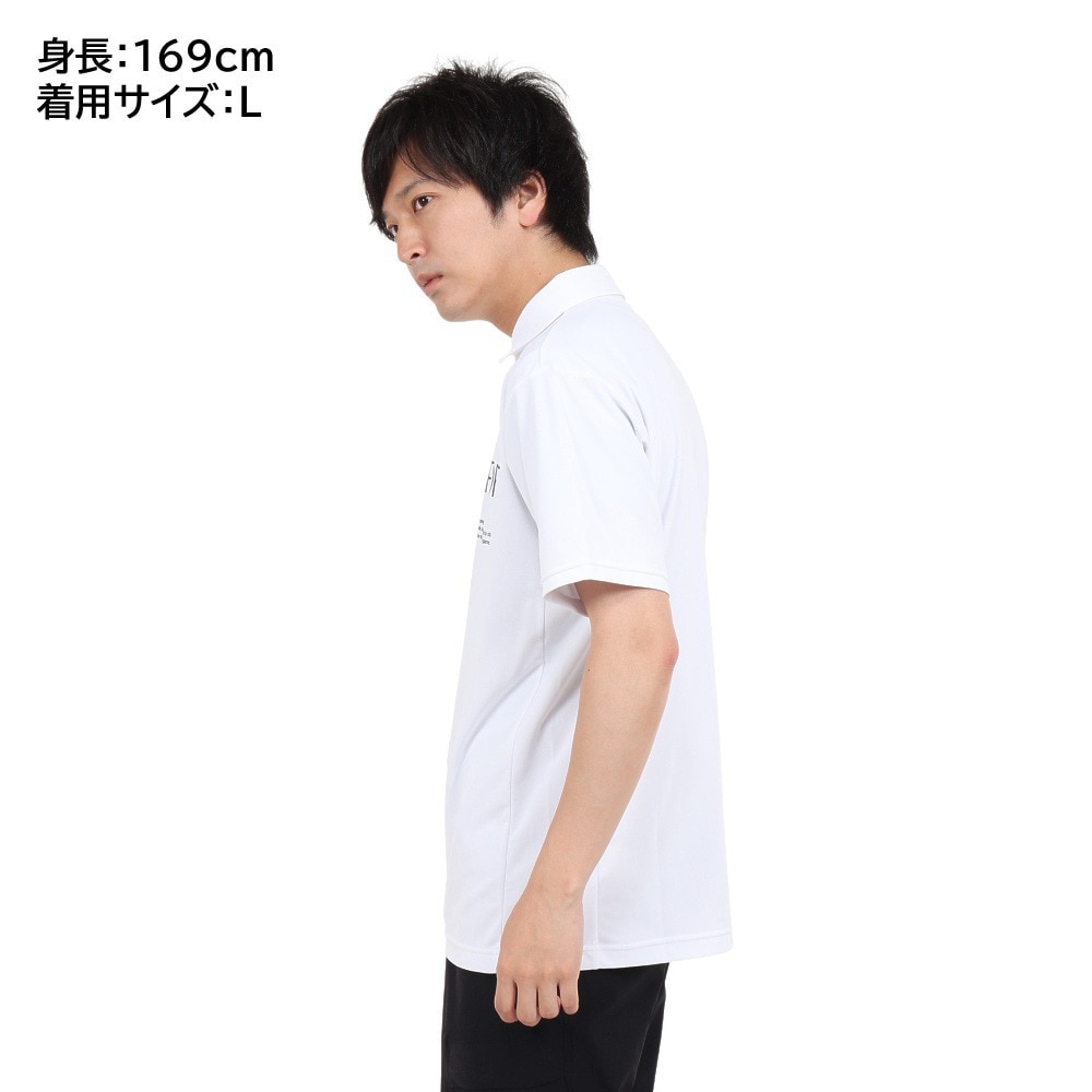 デサント（DESCENTE）（メンズ）半袖ポロシャツ メンズ SUNSCREEN ミニ鹿の子 DMMVJA74 WH