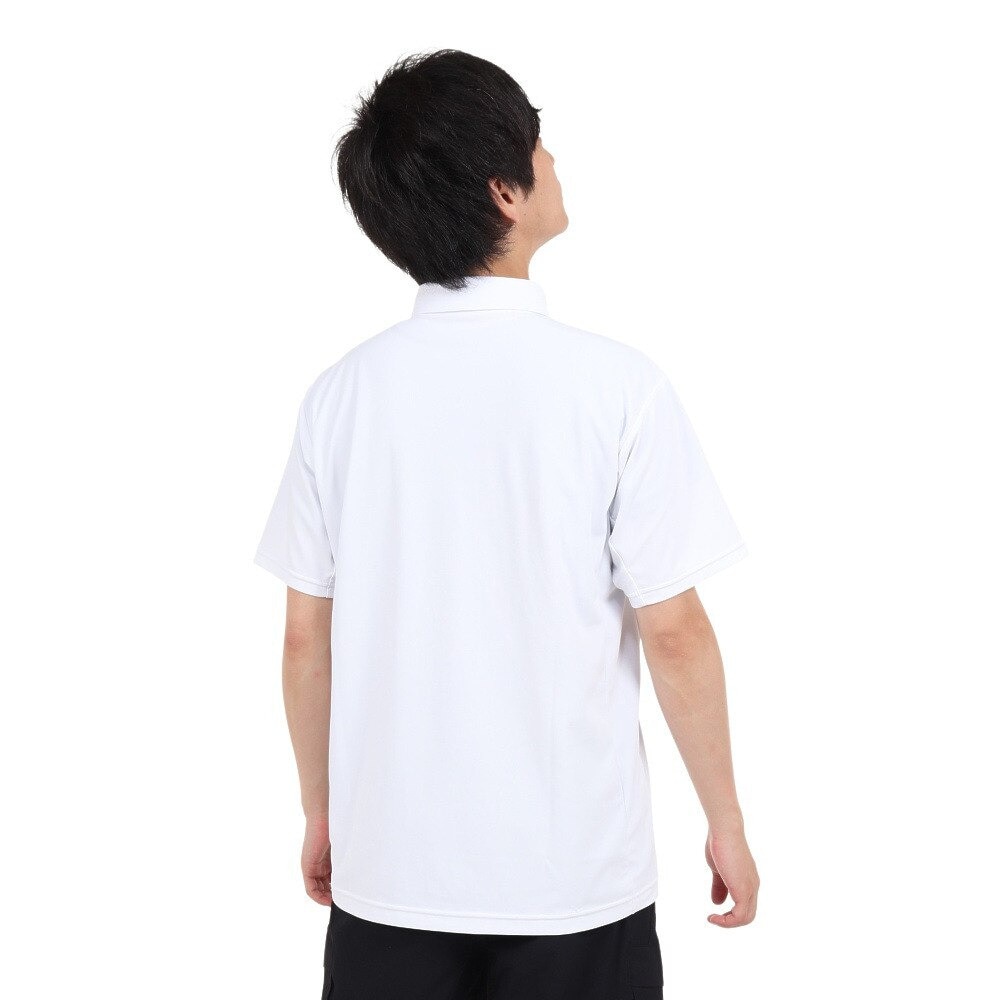 デサント（DESCENTE）（メンズ）半袖ポロシャツ メンズ SUNSCREEN ミニ鹿の子 DMMVJA74 WH