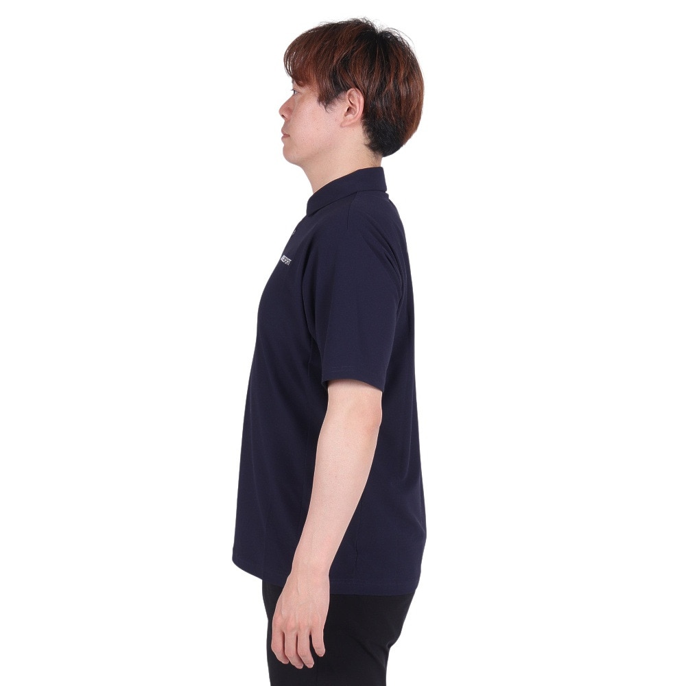 デサント（DESCENTE）（メンズ、レディース）SUNSCREEN ミニ鹿の子 バックロゴ ポロシャツ DMMXJA70 NV