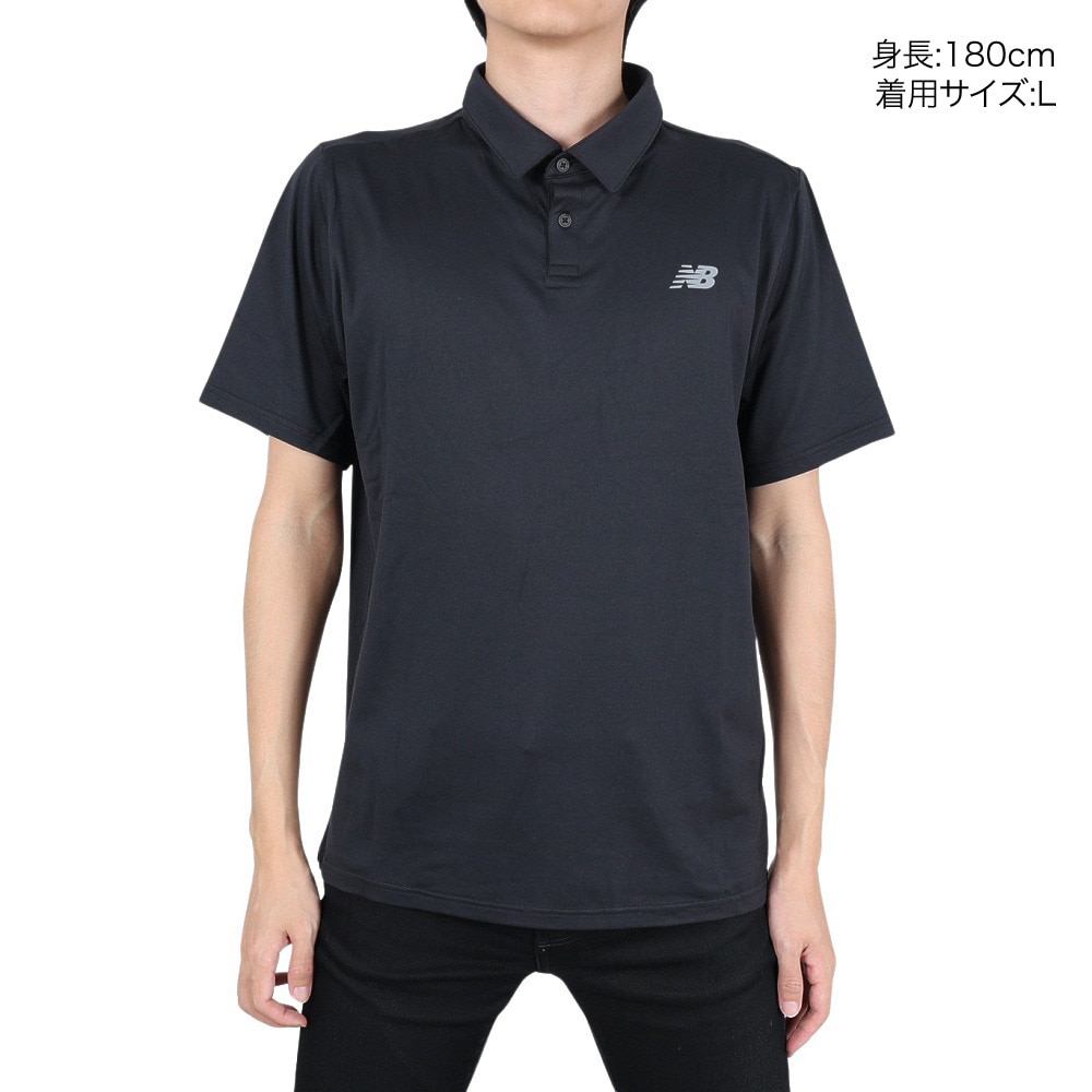 ニューバランス（new balance）（メンズ）パフォーマンスポロシャツ MT41401BK