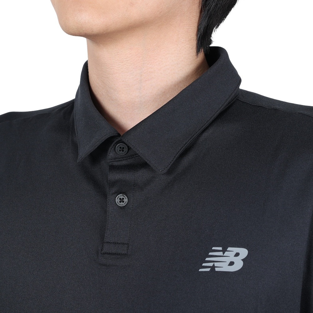 ニューバランス（new balance）（メンズ）パフォーマンスポロシャツ MT41401BK