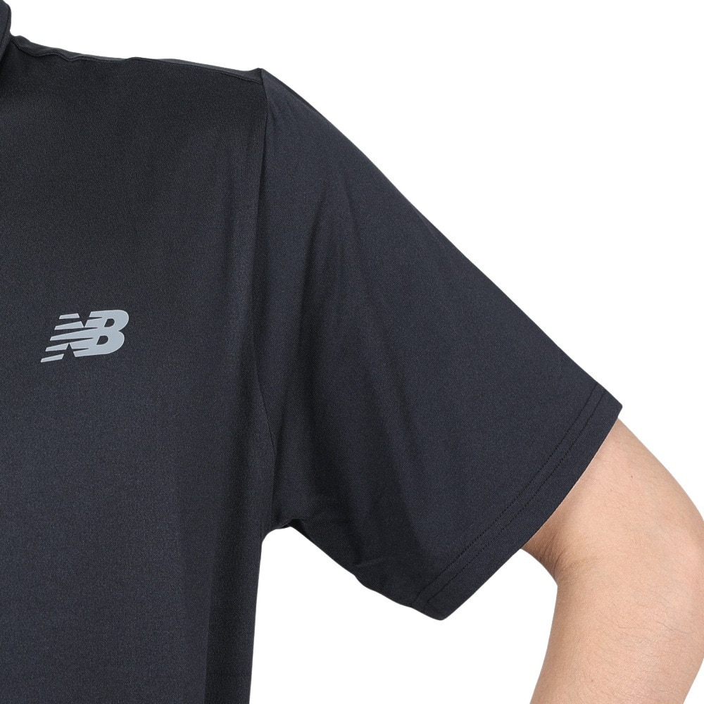 ニューバランス（new balance）（メンズ）パフォーマンスポロシャツ MT41401BK