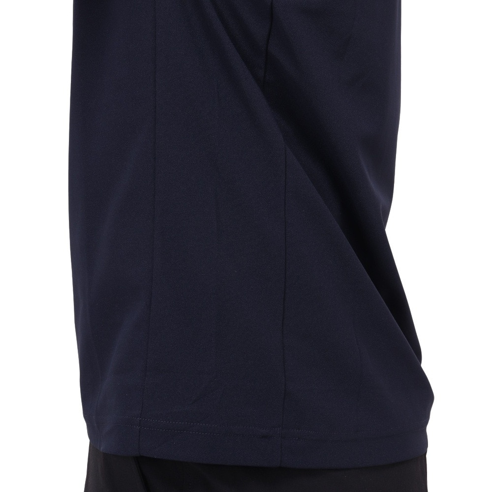 デサント（DESCENTE）（メンズ、レディース）SUNSCREEN ミニ鹿の子 オーセンティックロゴ ポロシャツ DMMXJA71 NV