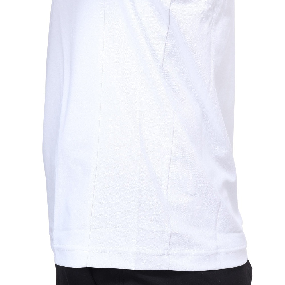 デサント（DESCENTE）（メンズ、レディース）SUNSCREEN ミニ鹿の子 オーセンティックロゴ ポロシャツ DMMXJA71 WH