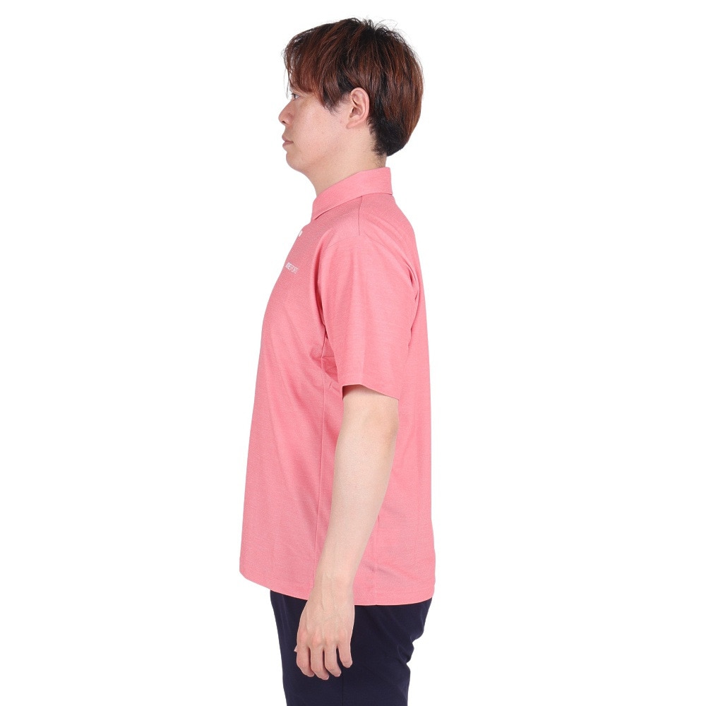 デサント（DESCENTE）（メンズ、レディース）SUNSCREEN ミニ鹿の子 バックロゴ ポロシャツ DMMXJA70 RDM