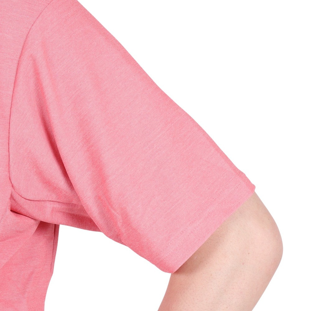 デサント（DESCENTE）（メンズ、レディース）SUNSCREEN ミニ鹿の子 バックロゴ ポロシャツ DMMXJA70 RDM