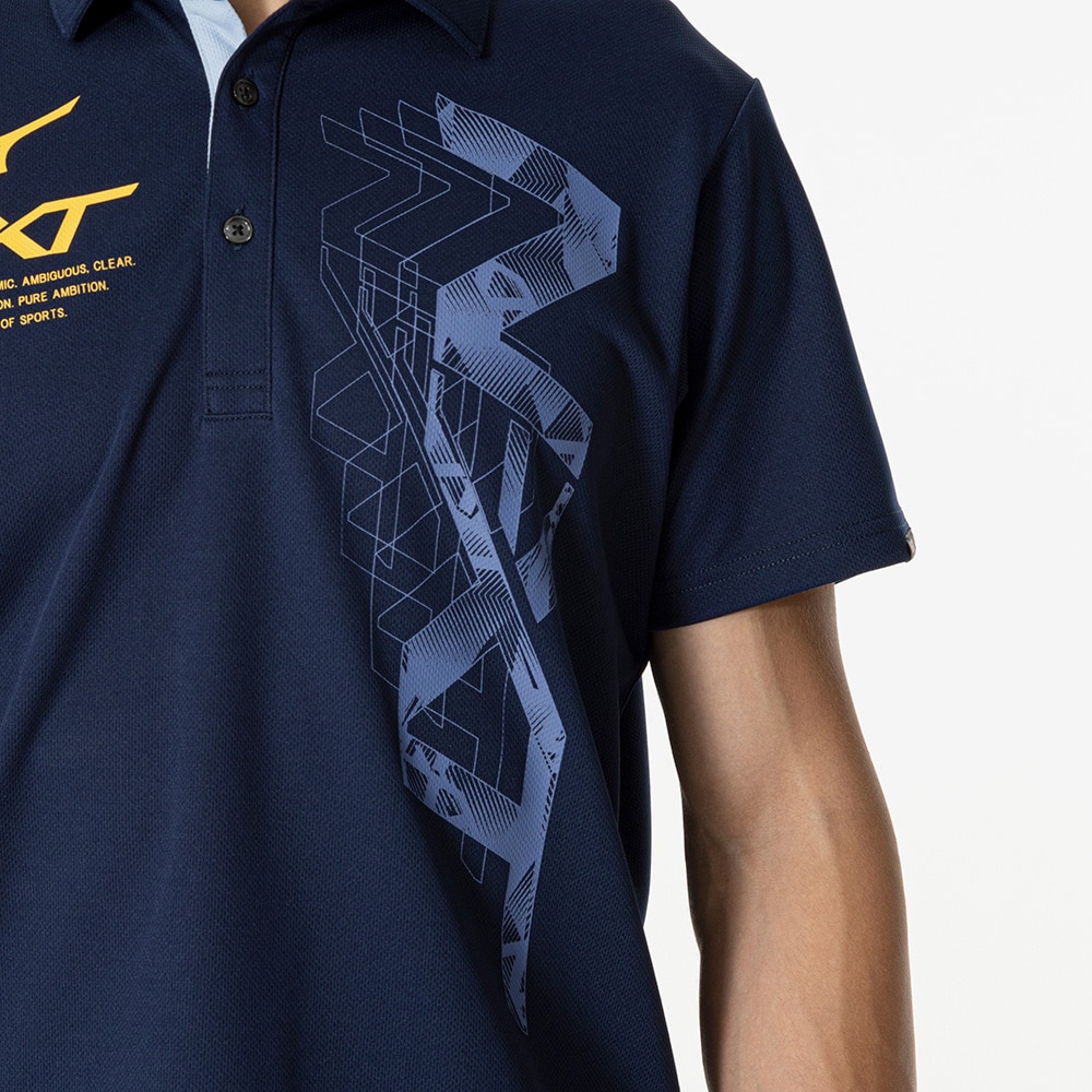 ミズノ（MIZUNO）（メンズ、レディース）N-XT 半袖ポロシャツ 32JAB27514