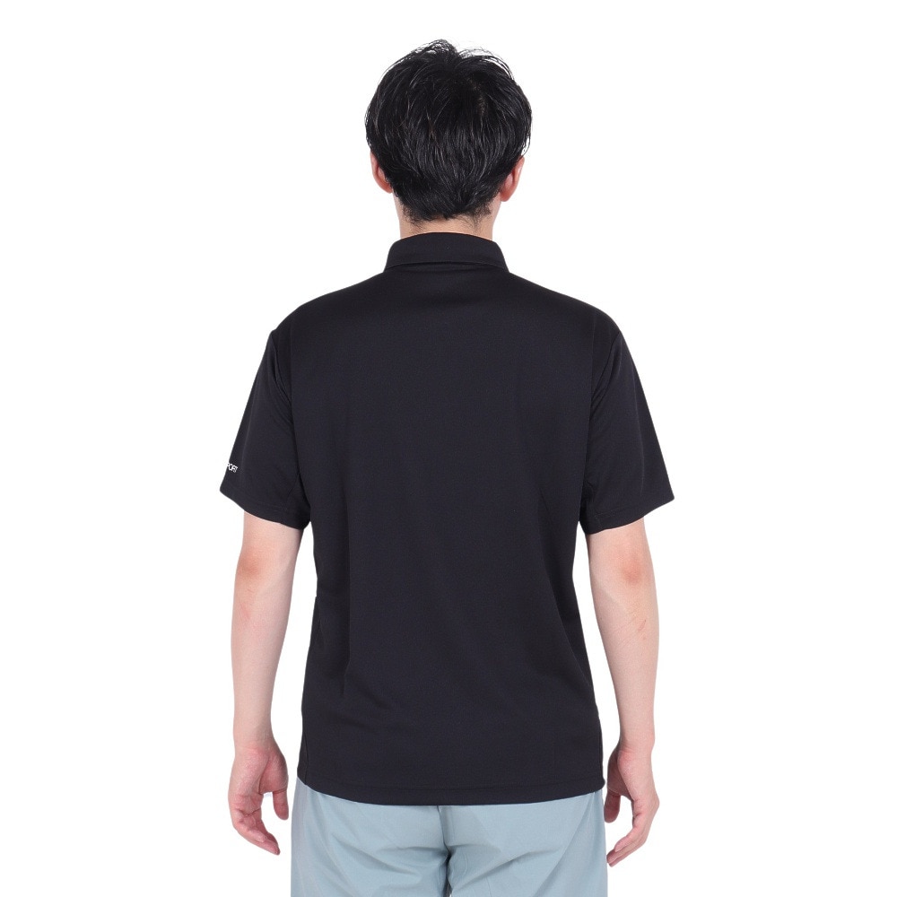 デサント（DESCENTE）（メンズ、レディース）オーセンティックロゴ ポロシャツ ST4FHSZ2XB BK00