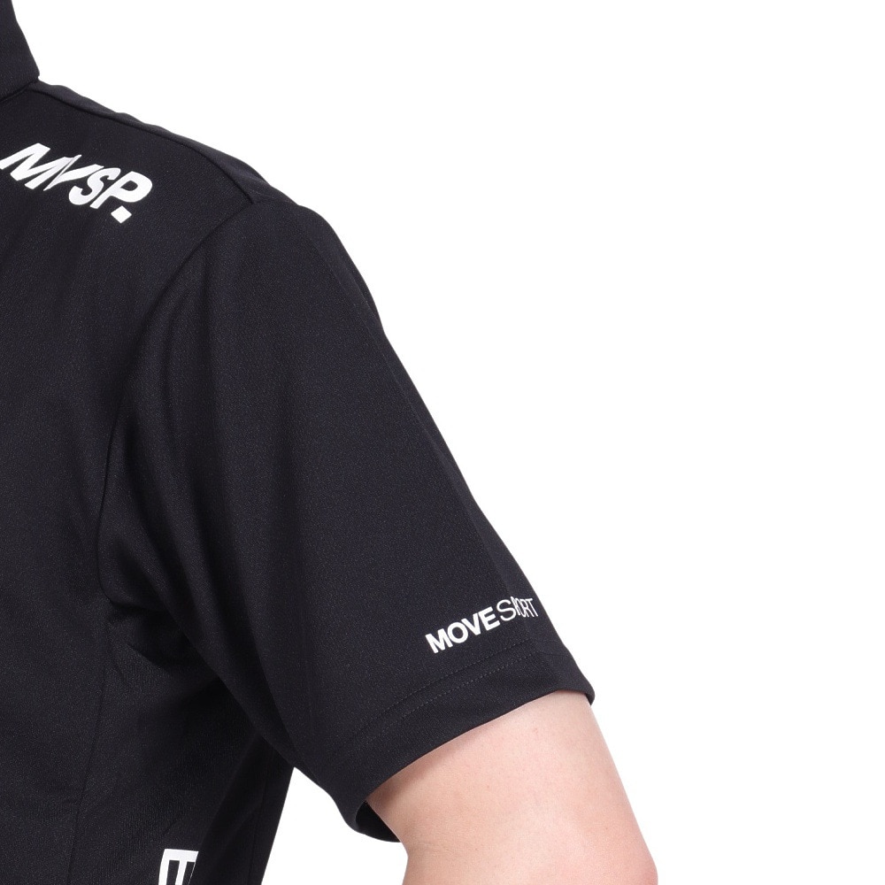 デサント（DESCENTE）（メンズ、レディース）オーセンティックロゴ ポロシャツ ST4FHSZ2XB BK00