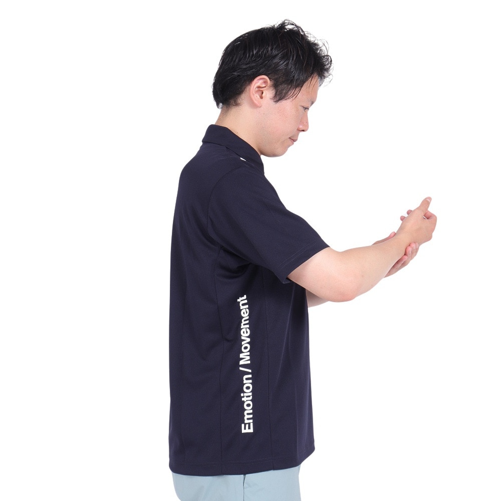 デサント（DESCENTE）（メンズ、レディース）オーセンティックロゴ ポロシャツ ST4FHSZ2XB NV00