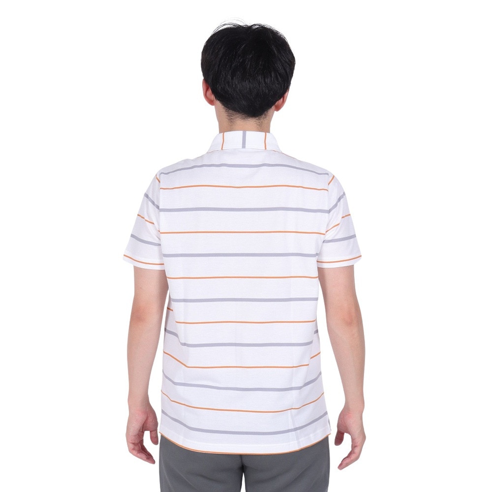 プーマ（PUMA）（メンズ）ESS ストライプ 半袖ポロシャツ 680693 02 WHT