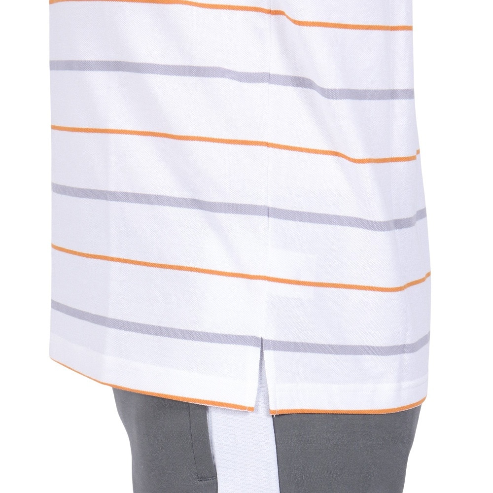 プーマ（PUMA）（メンズ）ESS ストライプ 半袖ポロシャツ 680693 02 WHT
