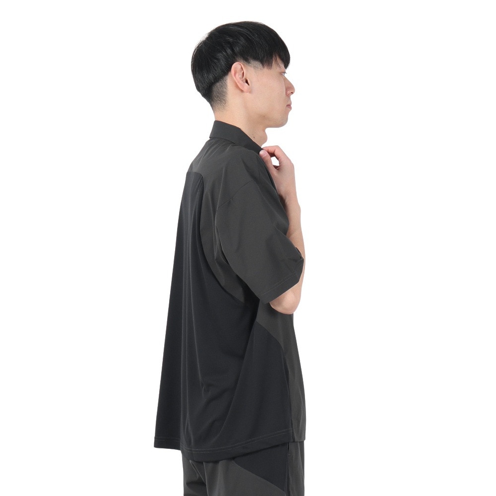 デュアリグ（DUARIG）（メンズ）ドライプラス 15RIP KNIT ポロシャツ 5S0007-TRCT-863HD BLK