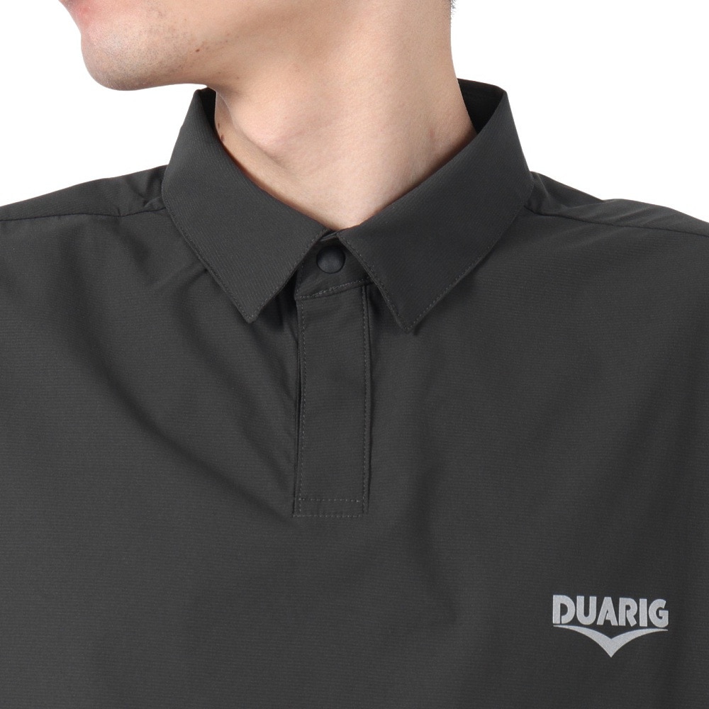 デュアリグ（DUARIG）（メンズ）ドライプラス 15RIP KNIT ポロシャツ 5S0007-TRCT-863HD BLK