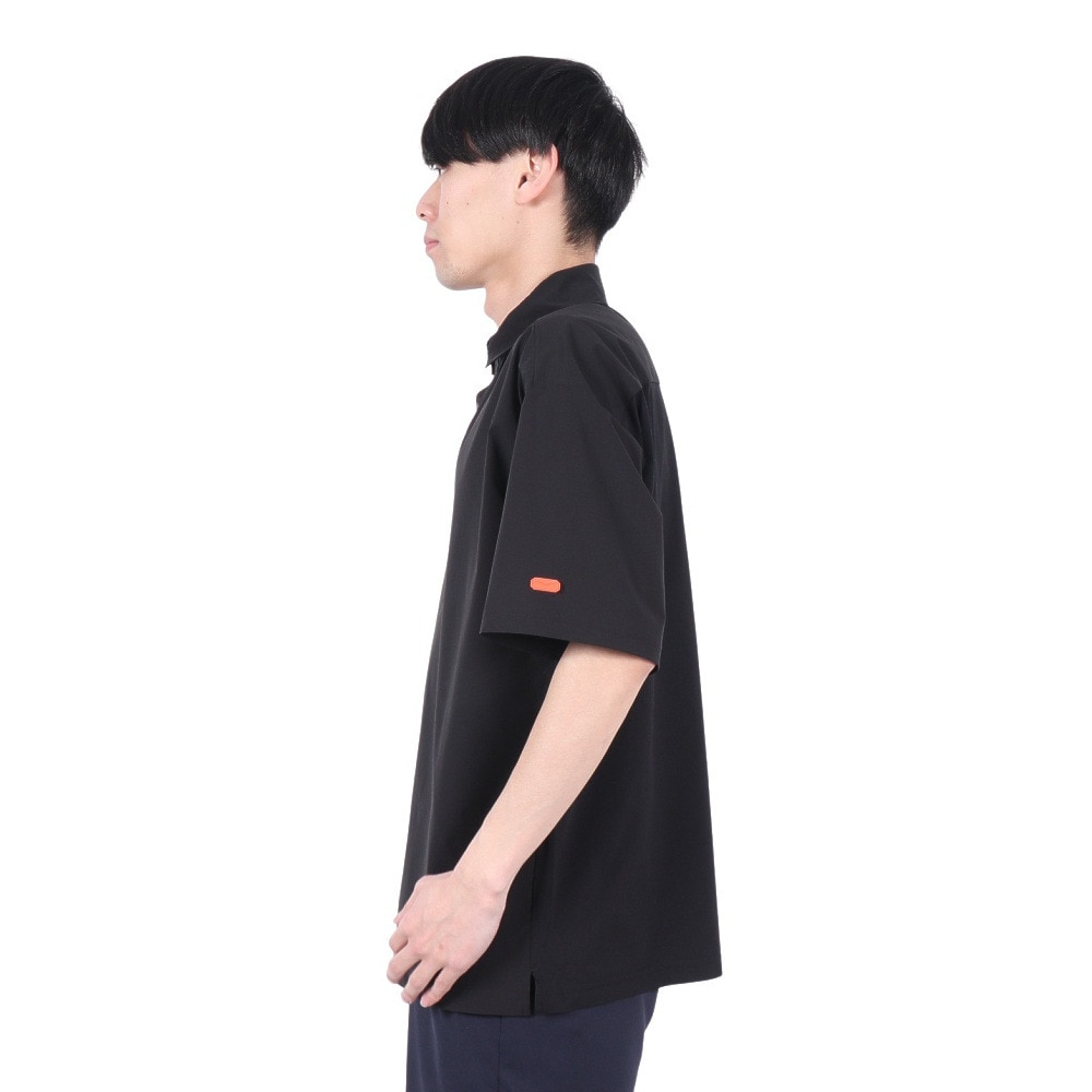 デュアリグ（DUARIG）（メンズ）ドライプラス 15 UV ニットエアー 半袖ポロシャツ 5S0021-TRCT-863SD BLK