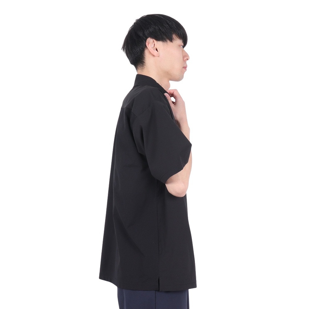デュアリグ（DUARIG）（メンズ）ドライプラス 15 UV ニットエアー 半袖ポロシャツ 5S0021-TRCT-863SD BLK