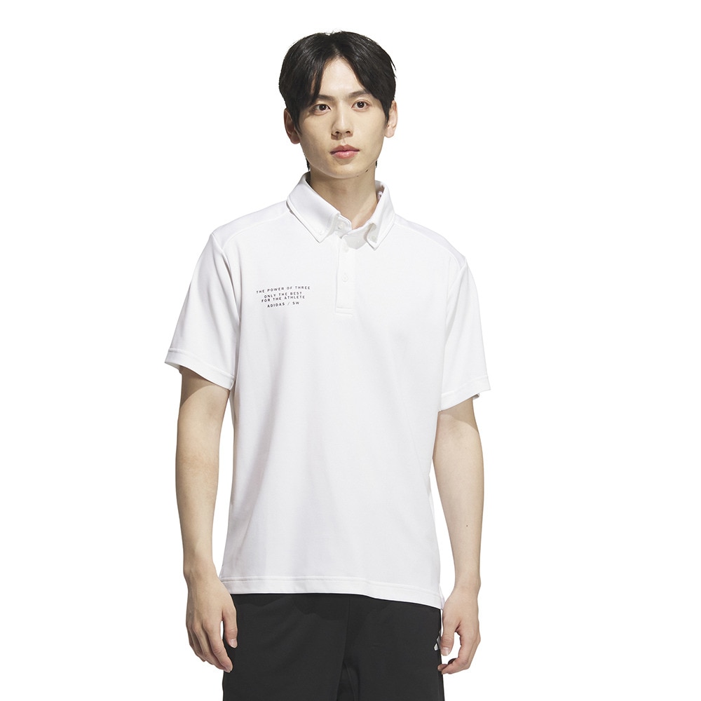 アディダス（adidas）（メンズ）アダプテーション レギュラーフィット ダブルニット半袖ポロシャツ KQD55-JM4504