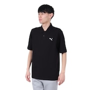 (メンズ)ESS ピケポロシャツ 687587 01 BLK