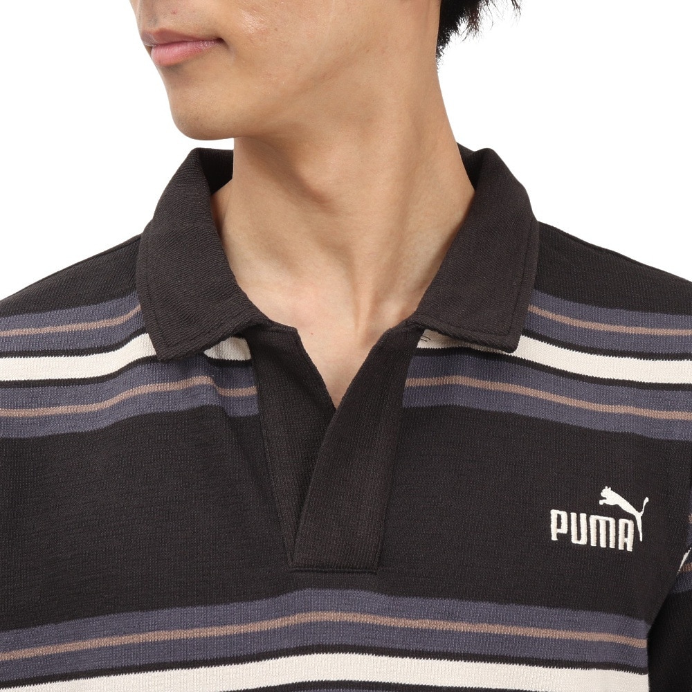 プーマ（PUMA）（メンズ）CORE HERITAGE 半袖 ポロシャツ 686855 01 BLK