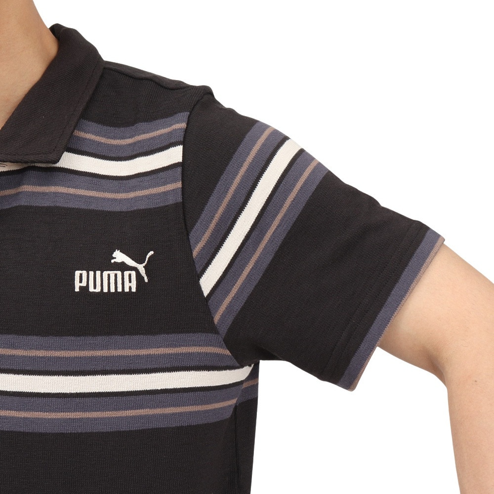 プーマ（PUMA）（メンズ）CORE HERITAGE 半袖 ポロシャツ 686855 01 BLK